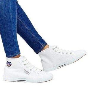 Superga high top tennis shoes